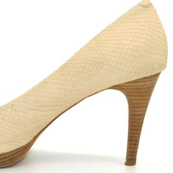 Vince Camuto Snakeskin Textured Leather Pumps - Picture 5 of 14